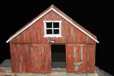 1/72 Scale vignette wooden barn/  shed