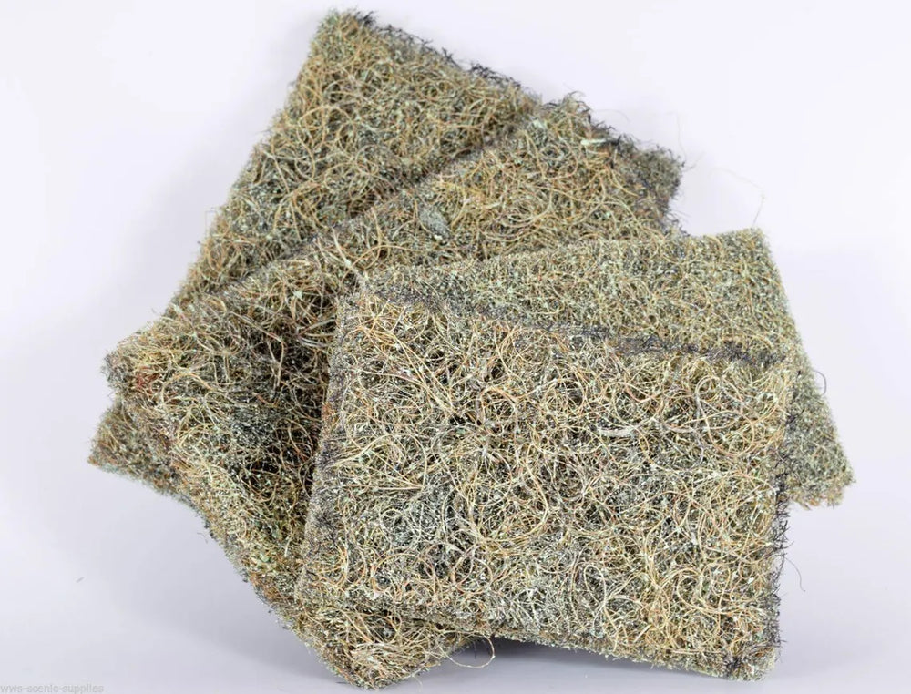 Rubberised Horsehair - Model Hedges Trees Scenery A4 size sheet