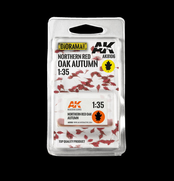 AK Interactive - NORTHERN RED OAK AUTUMN 1:35 scale laser cut leaves
