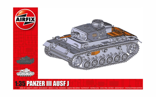 Airfix A1378 Panzer III AUSF J German Tank 1:35 Model Kit