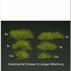 1/35 Scale Greenline Mixed Grass Tufts Medium Green