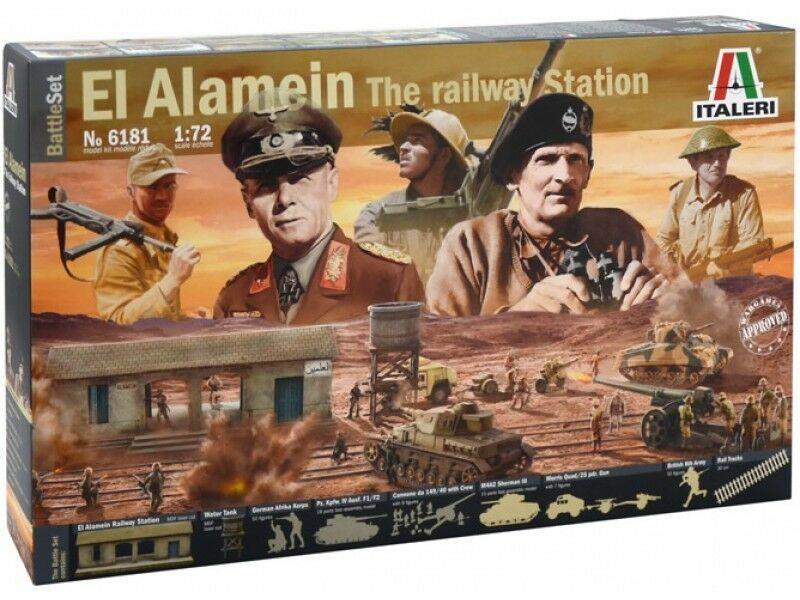 ITALERI 1/72 FIGURES EL ALAMEIN BATTLE AT RAIL STATION