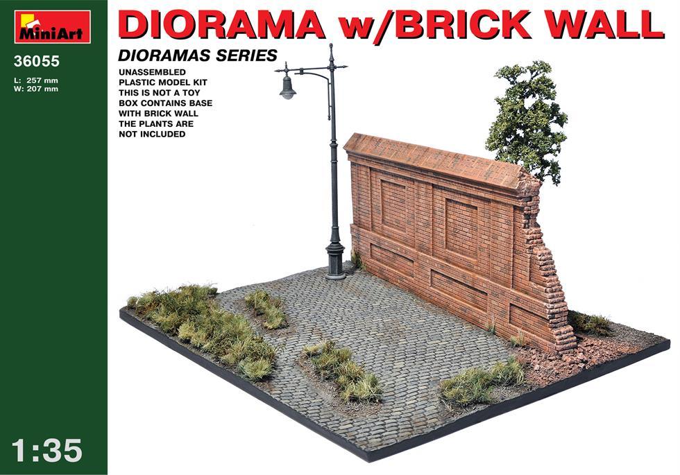 Miniart 1:35 Diorama With Brick Wall
