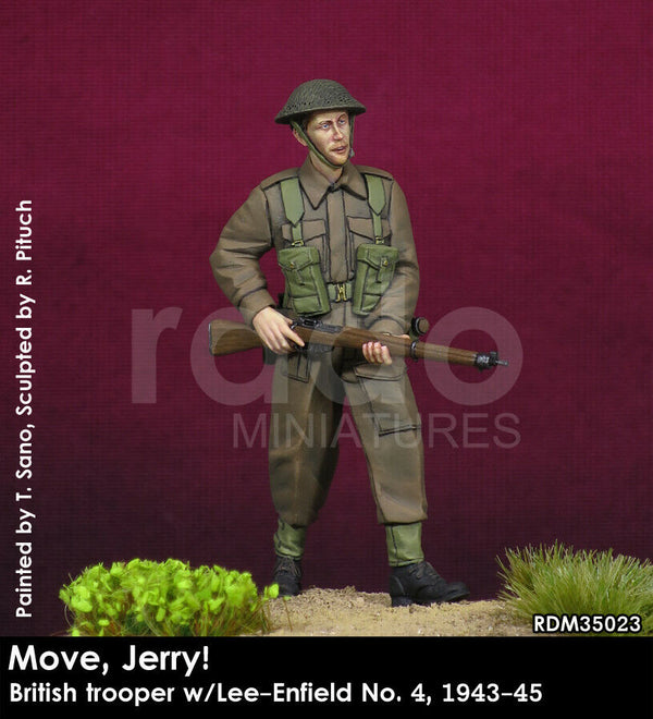 RADO WW2 Move, Jerry! British trooper w/Lee-Enfield No.4, 1943-45 1/35 Scale