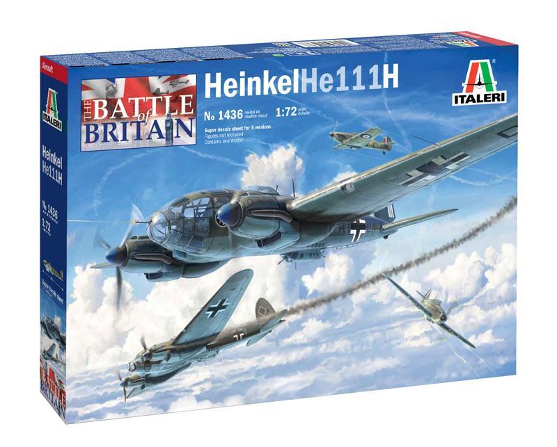 Italeri 1/72 scale WW2 German HEINKEL HE-111H-6 plane model kit
