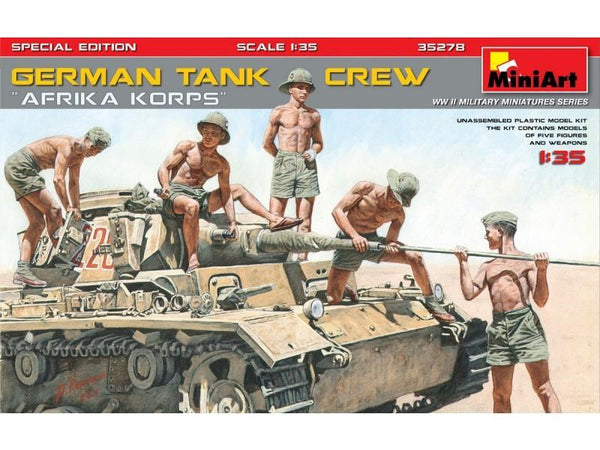 Miniart 1:35 WW2 German Tank Crew 'Afrika Korp' DAK