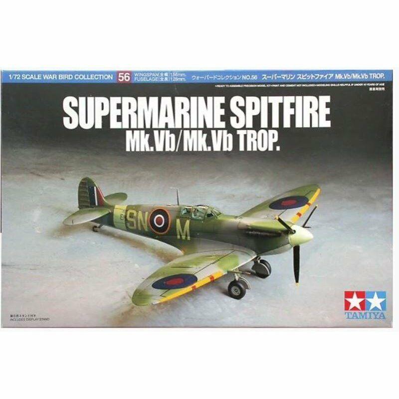 TAMIYA 1/72 Scale AIRCRAFT WW2 RAF SPITFIRE MK.VB/MK.VB TROPICAL