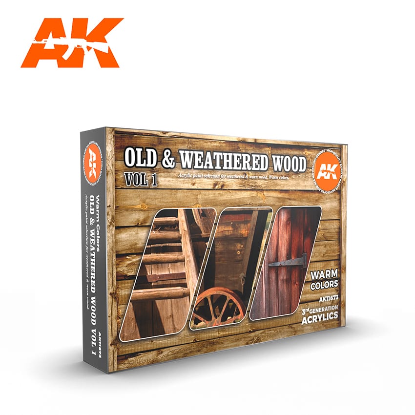 AK Interactive GEN 3 - OLD & WEATHERED WOOD VOL1