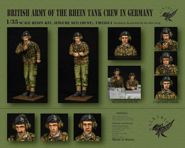 Valkyrie 1/35 Scale resin kit British Army of the Rhine Tank Crew in Germany