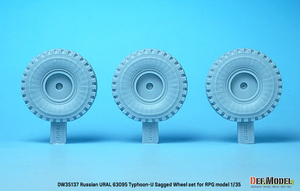 DEF Models Russian URAL 63095 Typhoon-U Sagged wheel set ( for RPG model 1/35)