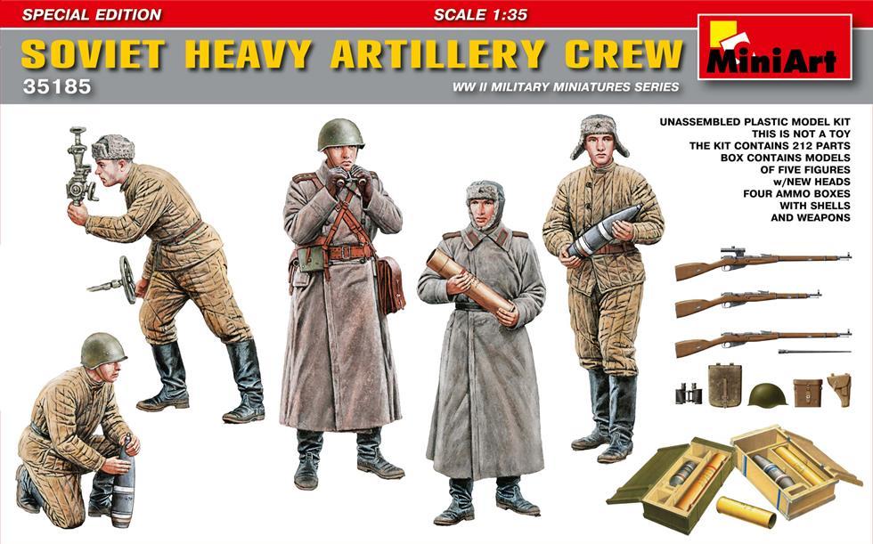 Miniart 1:35 Soviet Heavy Artillery Crew, Special Edition