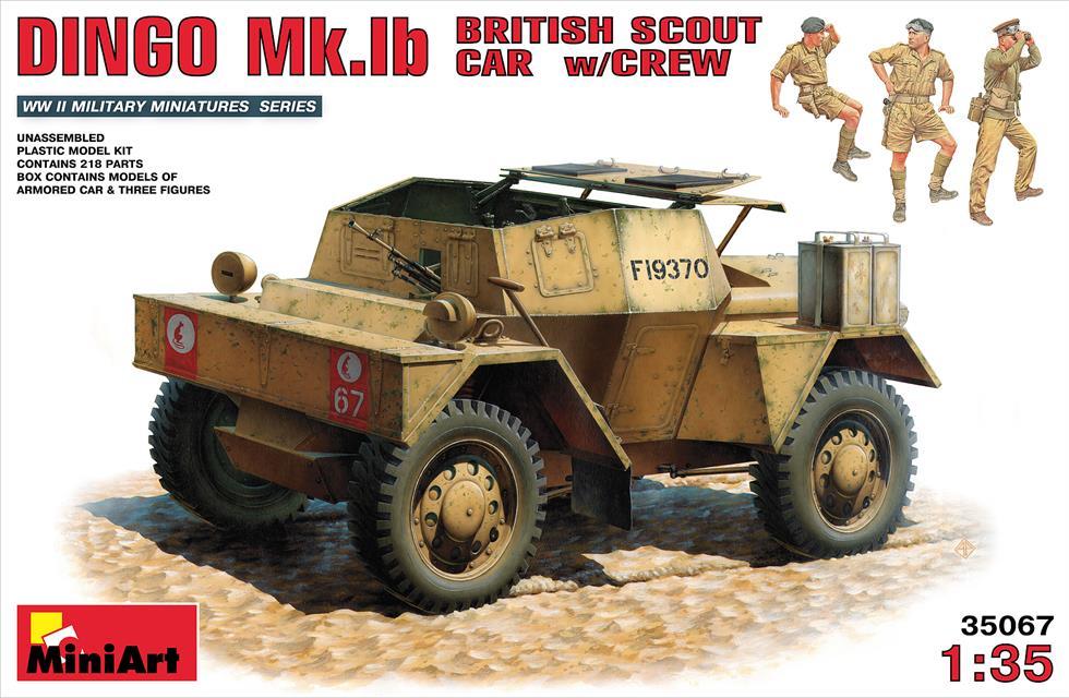 Miniart 1:35 Dingo Mk 1b British Armoured Car w/ Crew