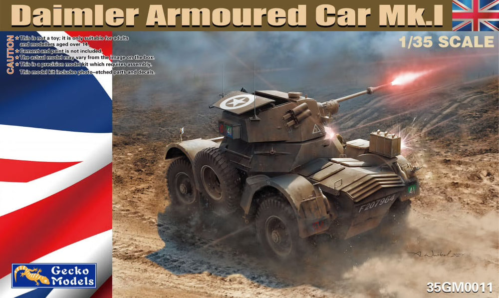 GECKO 1/35 SCALE BRITISH Daimler Armoured Car Mk.I