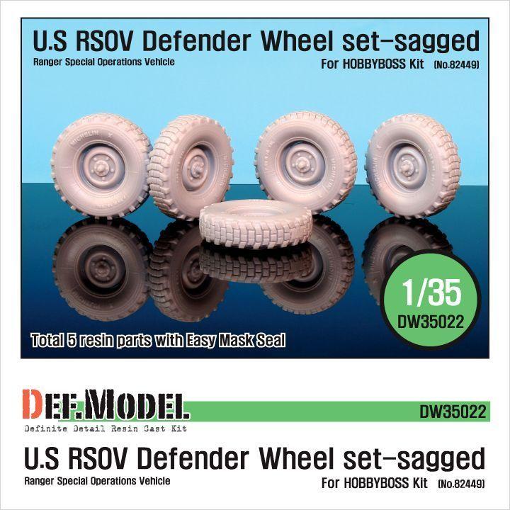 U.S RSOV Defender Sagged wheel set (for Hobbyboss 1/35) | Fields of ...