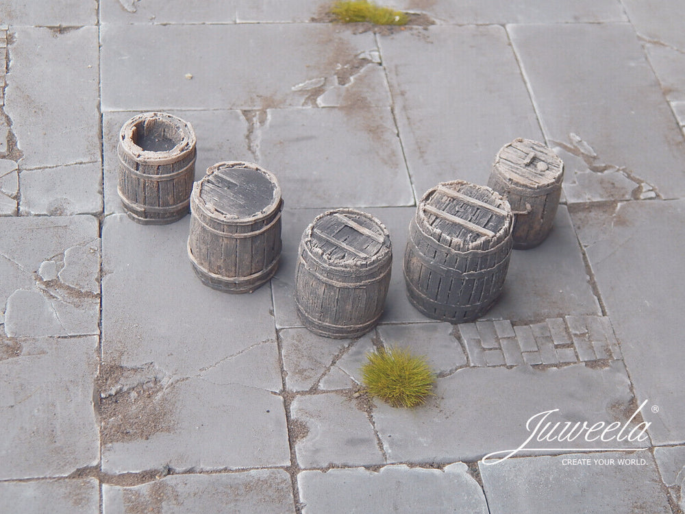 1/35 Scale old wooden boxes dark Brown 5 pieces