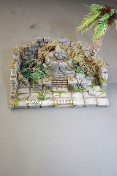 Buddha with ruin  1/72 Scale vignette diorama