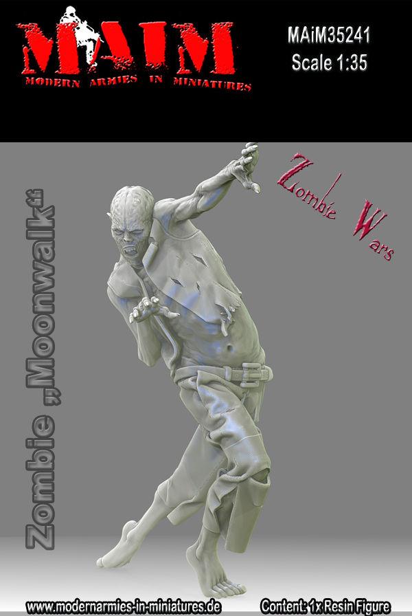 1/35 Scale Resin kit Zombie  Moonwalker