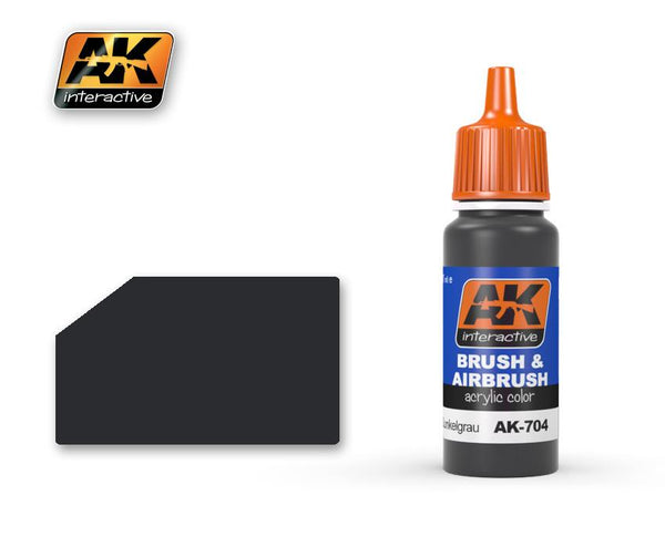 AK ACRYLIC PAINT RAL7021 DUNKELGRAU - 17ml