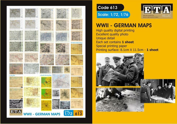 1/72 Scale WW2 German maps