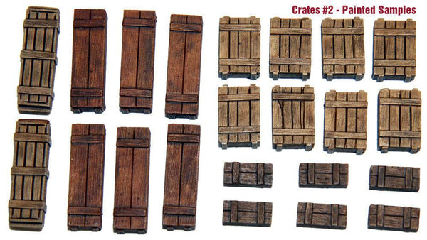 1/35 Scale resin kit Wooden Crates Set #2 tank stowage, diorama accessory