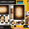 Leather Carpets & Cushions - 1/35 scale - 3 sheets