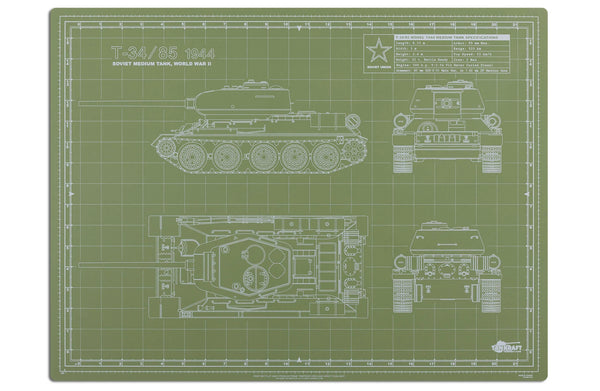 Tankraft  T-34/85 Pro Modeller Mat 18 x 24 inch