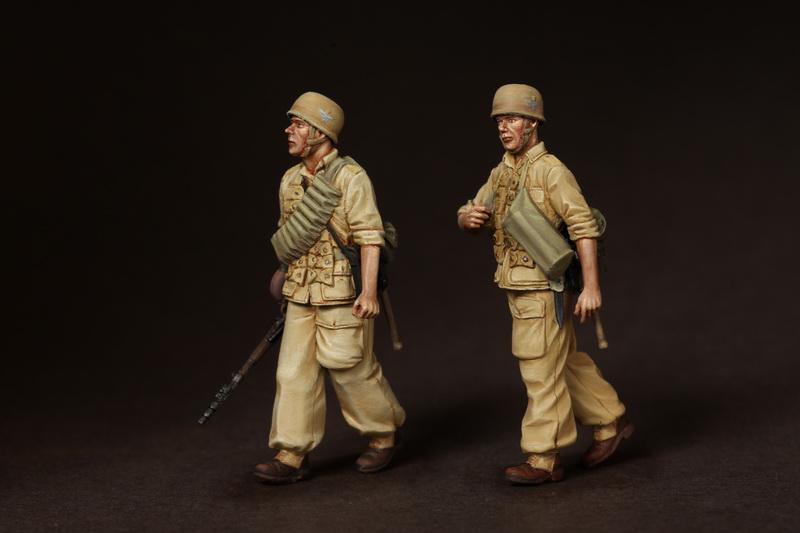 1/35 scale resin model kit WW2 Fallschirmjäger- Brigade Ramcke. El Alamein, August 1942.