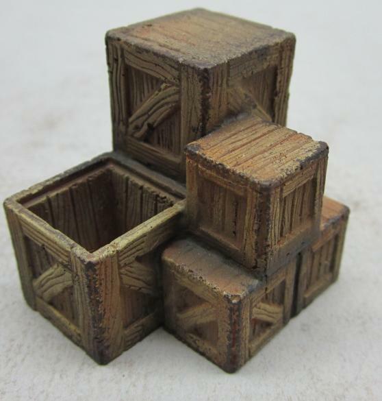 1/35 Scale Wooden Crates assorted size Stack