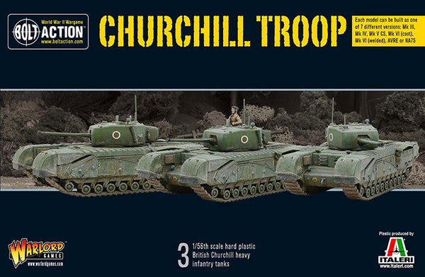 Warlord Games 28mm Bolt Action - WW2 BRITISH CHURCHILL TANK TROOP