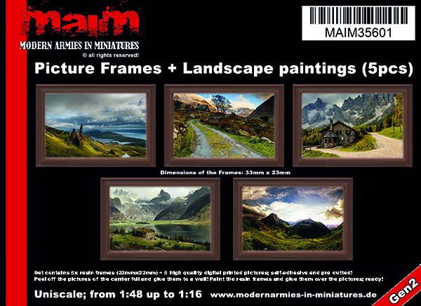 MAIM Picture Frames + Country Pictures color / Uniscale