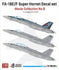 DEF models 1/48 F/A-18E/F Super Hornet Decal set - Movie Collection No.8 for 1/48 Hasegawa kit