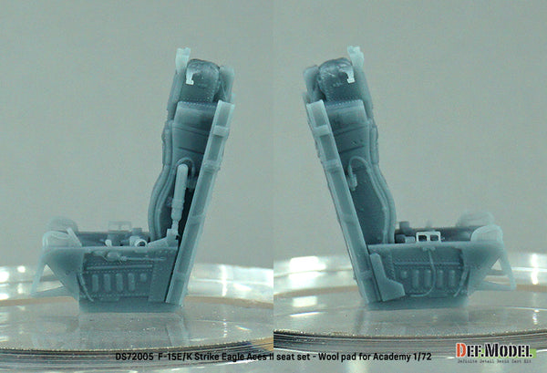 DEF Models 1/72 F-15E/K Strike Eagle Aces II seat set- Wool pad(for Academy 1/72)