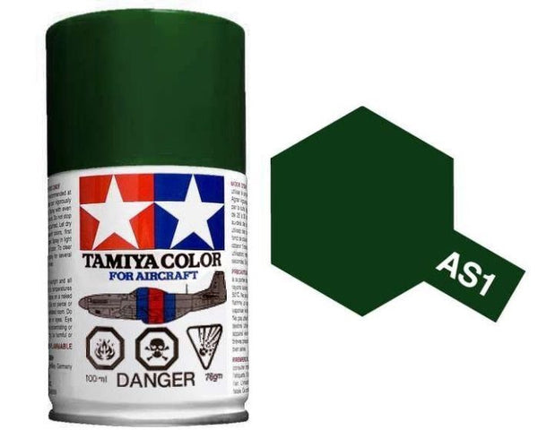 Tamiya 100ml Acrylic Spray Paint For Scale Models AS-1 to AS-32 Aircraft colours