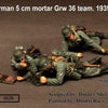 1/35 Scale WW2 German mortar Grw 36 team.1939-42  3 figures