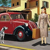 1/35 Scale Italian Light Civilian Car (Hard Top) with Lady Dog