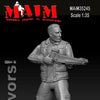 1/35 Scale Resin kit Zombie Survivor with Crossbow