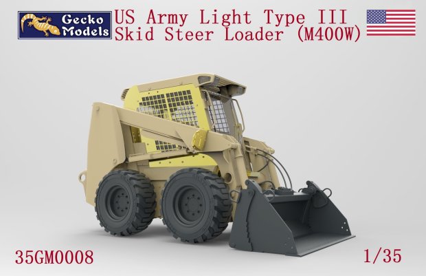 GECKO model kit 1/35 scale  US Army Light Type III Skid Steer Loader (M400W)