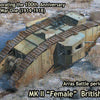 1/72 Scale model kit MK II ?Female? British Tank, Arras Battle period, 1917