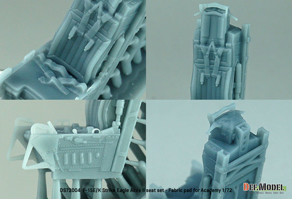 DEF Models 1/72 F-15E/K Strike Eagle Aces II seat set- Fabric pad(for Academy 1/72)