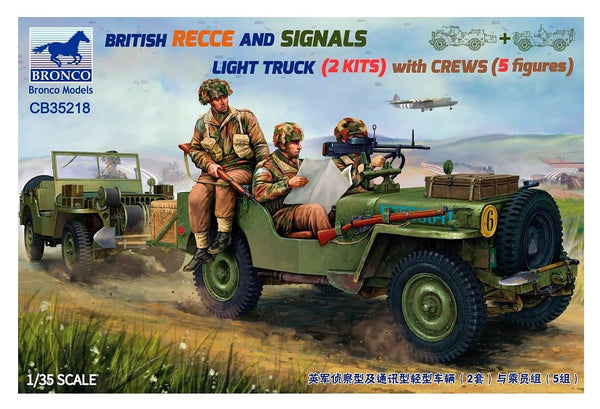 BRONCO 1/35 scale WW2 British Recce and signals patrol