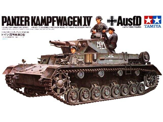 Tamiya 1/35 scale WW2 German Pzkpw IV Ausf. D Panzer Tank Military model kit