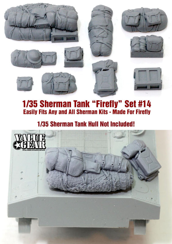 1/35 scale resin kit US Sherman Engine Deck & Stowage Set #14