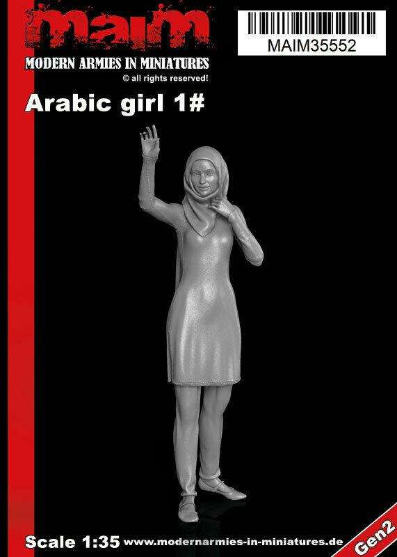 1/35 scale 3D printed model kit - Arabic Girl / Teenager #1 / 1:35
