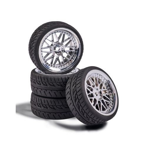 CARSON R/C 1:10 Wheel Set Y-Design1 (4) chrome