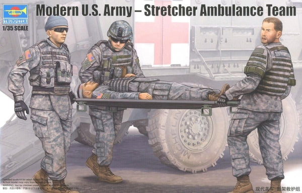 Trumpeter 1/35 Modern U.S. Army Stretcher Ambulance Team (4 figures)