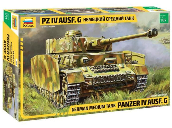 Zvezda 1/35 WW2 Panzer IV Ausf G German Medium Tank