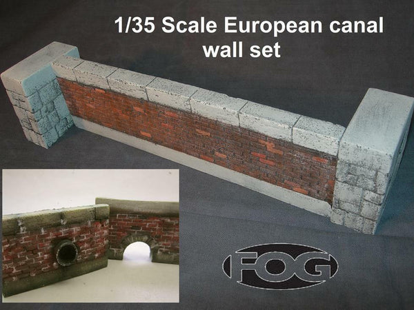 1/35 Scale European canal walls set