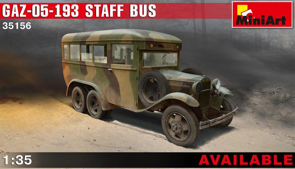 Miniart 1:35 GAZ-05-193 Staff Bus