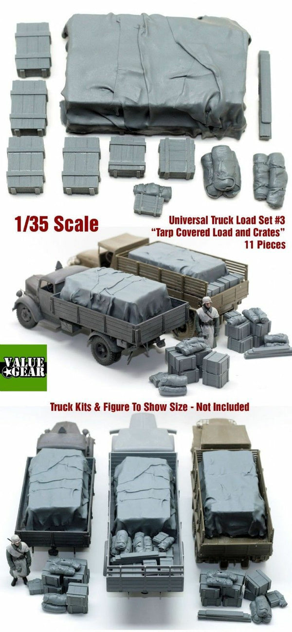 1/35 Scale resin kit Universal / Generic Truckload (Tarp Covered Crates) #3