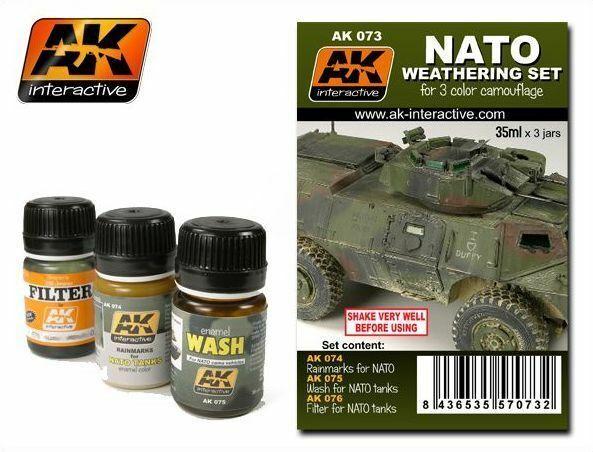 AK WEATHERING NATO WEATHERING SET